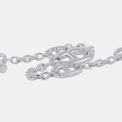 Pre Owned Hermes Chaine D'Ancre Farandole Silver 925 SH Bracelet 