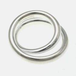 Pre Owned Hermes Vertige Ring Silver 925 Fashion Band Ring EU 54