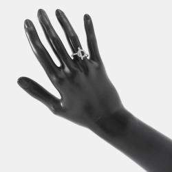 Pre Owned Hermes Finesse Ring 18K White Gold EU 53/#13H219610B 00053