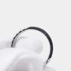 Pre Owned Hermes Finesse Ring 18K White Gold EU 53/#13H219610B 00053