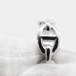 Pre Owned Hermes Chaine D'Ancre Anchene Ring Silver 925 EU 52