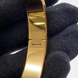 Pre Owned Hermes Clich Size PM Beige Metal Enamel