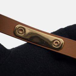 Pre Owned Hermes As De Coeur Bracelet Size T2 Gold Swift Leather