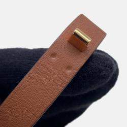 Pre Owned Hermes As De Coeur Bracelet Size T2 Gold Swift Leather
