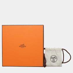 Pre Owned Hermes Reversible Leather Belt With Collier de Chien Buckle