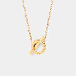 Pre Owned Hermes Finesse Necklace Diamond Pink Gold 18K Diamond Necklace Pink Gold