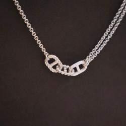 Pre Owned Hermes Chaine D'ancre Parade Long Necklace