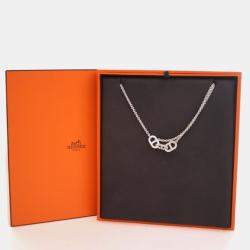 Pre Owned Hermes Chaine D'ancre Parade Long Necklace