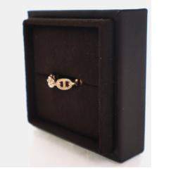Pre Owned Hermes Small Model Chaine D'ancre Enchainee Ring 
