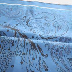 Pre Owned Hermes Guepards Bandana Double Face Silk Scarf Size 90