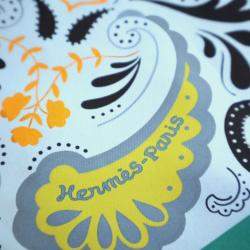 Pre Owned Hermes Guepards Bandana Double Face Silk Scarf Size 90