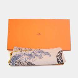 Pre Owned Hermes Jungle Love Cashmere Triangle Scarf