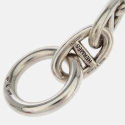Pre Owned Hermes Chaine d'Ancre TGM Bracelet Ag925 Silver