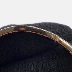 Pre Owned Hermes Mini Clic Chaine D'Ancre Bracelet Size Pm Orange/Gold Metal Enamel