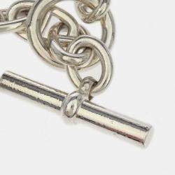 Pre Owned Hermes Chaine d'Ancre Silver TGM Ag925 Bracelet 
