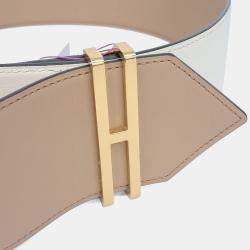 Pre Owned  Hermes Elan 66 Leather Belt
