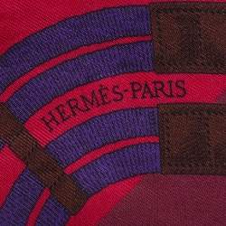 Pre Owned Hermès Multicolor Grand Manege Silk Twilly