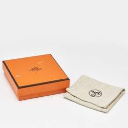 Pre Owned Hermes Tournis Tresse Black Leather Palladium Plated Bracelet