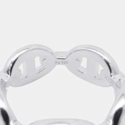Pre Owned Hermes Chaine D'Ancre Anchene Ring Size PM  Sv925