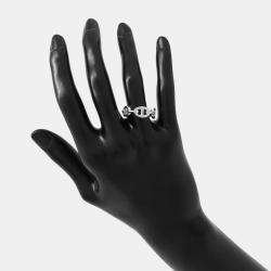 Pre Owned Hermes Chaine D'Ancre Anchene Ring Size PM  Sv925