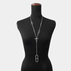 Pre Owned Hermes Ever Chain D'Ancre Long Necklace Size 31.5" Sv925