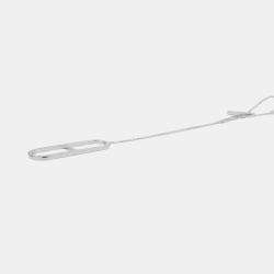 Pre Owned Hermes Ever Chain D'Ancre Long Necklace Size 31.5" Sv925