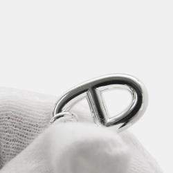 Pre Owned Hermes Chaine D'Ancre Farandole Earrings Size Mm Sv925