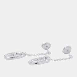 Pre Owned Hermes Chaine D'Ancre Farandole Earrings Size Mm Sv925