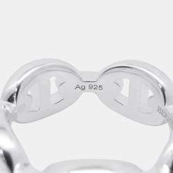 Pre Owned Hermes Chaine D'Ancre Anchene Ring  Sv925