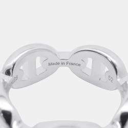 Pre Owned Hermes Chaine D'Ancre Anchene Ring  Sv925