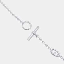 Pre Owned Hermes Farandole Silver 925 Necklace 31.5"