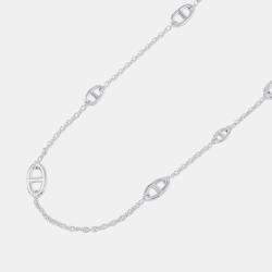 Pre Owned Hermes Farandole Silver 925 Necklace 31.5"