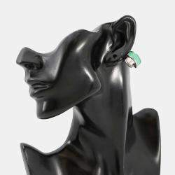 Pre Owned Hermes Ear Cuff O Lamp PM Vertcomic Metal Epsom