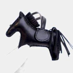Pre Owned Hermes Black Milo Lambskin Rodeo PM