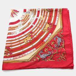 Pre Owned Hermes Dies et Hore Astrologie Silk Scarf
