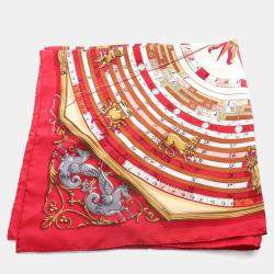 Pre Owned Hermes Dies et Hore Astrologie Silk Scarf