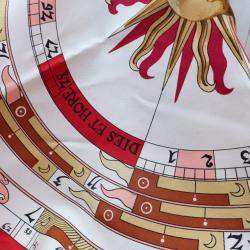 Pre Owned Hermes Dies et Hore Astrologie Silk Scarf