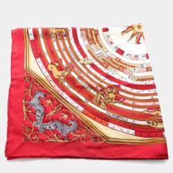 Pre Owned Hermes Dies et Hore Astrologie Silk Scarf