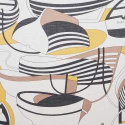 Pre Owned Hermès Noir/Naturel Cashmere Thalassa Shawl 