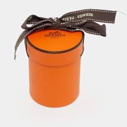 Pre Owned Hermès Black/White Printed Silk Twilly