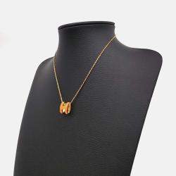 Pre Owned Hermes Gold Tone Pop H Necklace