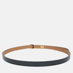 Pre Owned Hermes Black Leather Pop H Belt B