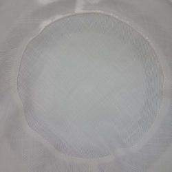 Pre Owned Hermes Black,/White Cotton Linen Hat