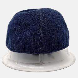 Pre Owned Hermes Linen Navy Blue Hat