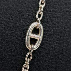 Pre Owned Hermes silver chandelier necklace