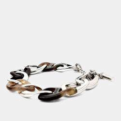 Pre Owned Hermes Chain Horn Bracelet