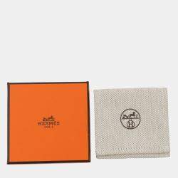 Pre Owned Hermes Etrier Bracelet Size T2 Gold Swift Leather