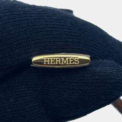 Pre Owned Hermes Etrier Bracelet Size T2 Gold Swift Leather