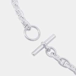 Pre Owned Hermes Chaine D'Ancre Necklace Size Pm/43 Frames Sv925