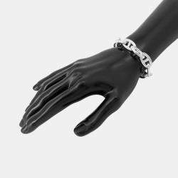 Pre Owned Hermes Chaine D'Ancre Bracelet 11 Frames Size GM Sv925